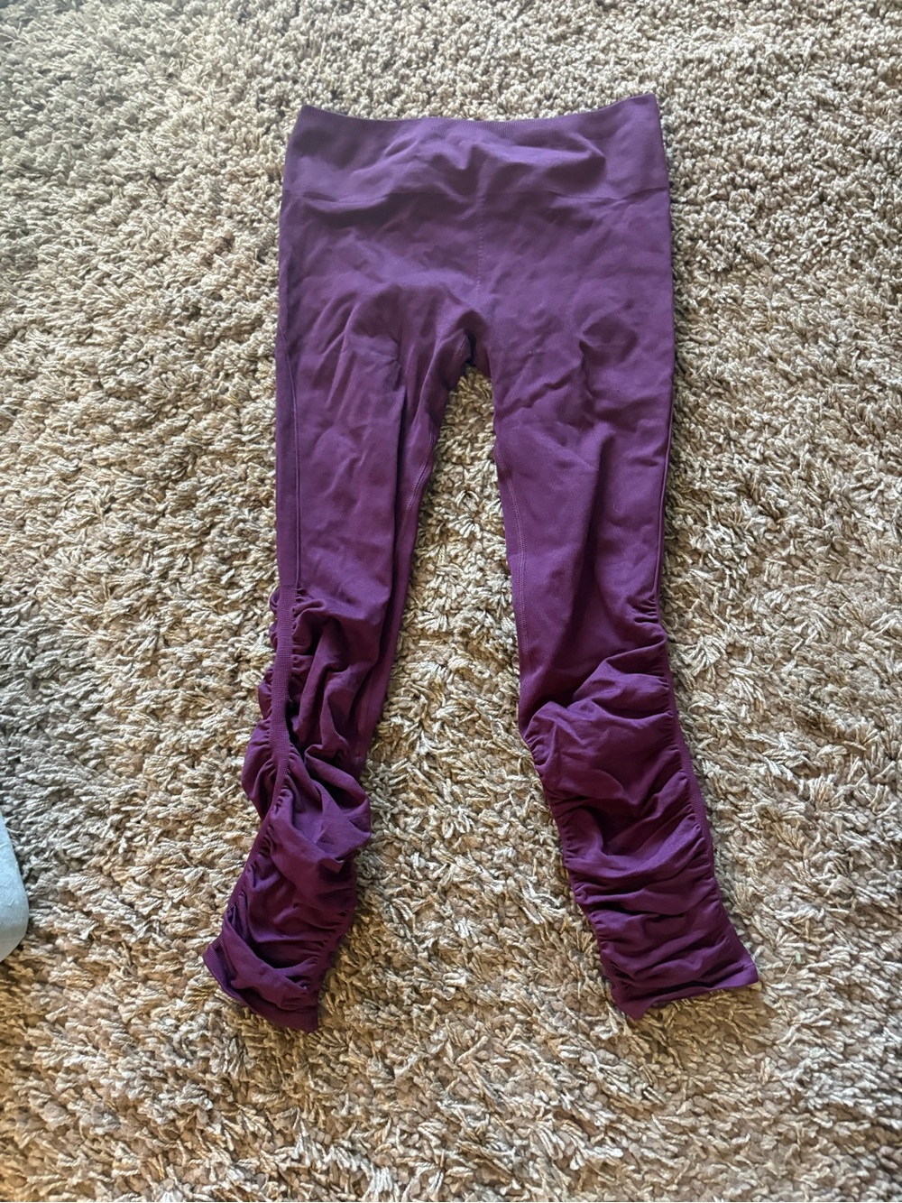 Fabletics purple Ruched Leggings